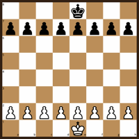 Pawns Game with Kings starting position